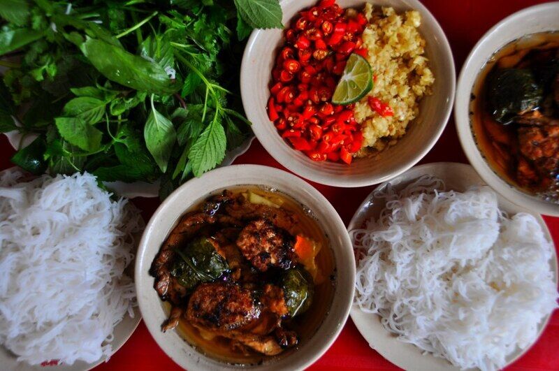 Photograph the fragrant allure of Bún Chả Đắc Kim’s heritage